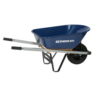 Seymour Midwest 85724 S500 Industrial Steel Wheelbarrow, 6 cu. ft. - Default Title