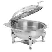 Spring USA 172-6/30 Reflection Stainless Steel Chafer Stand, 1/2 Size, Silver - Default Title