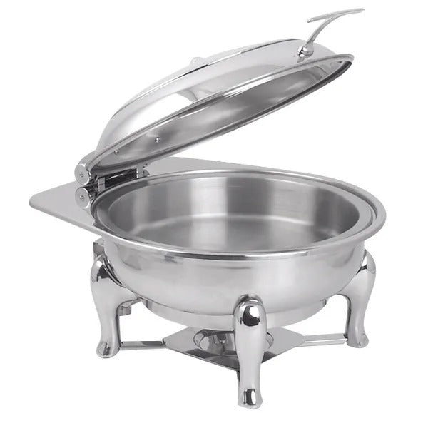Spring USA 172-6/30 Reflection Stainless Steel Chafer Stand, 1/2 Size, Silver - Default Title