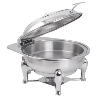 Spring USA 172-6/30 Reflection Stainless Steel Chafer Stand, 1/2 Size, Silver - Default Title