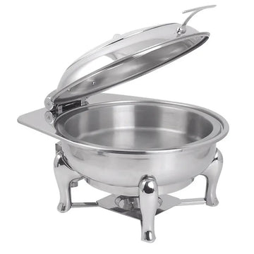 Spring USA 172-6/30 Reflection Stainless Steel Chafer Stand, 1/2 Size, Silver - Default Title