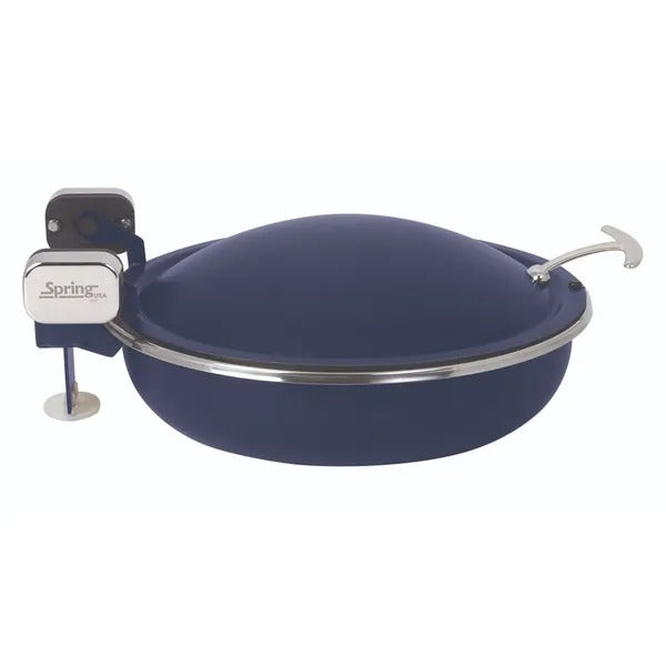 Spring USA 2382 Seasons Stainless Steel Induction Chafer, 4 qt. - Sapphire Chrome