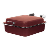 Spring USA 2384 Seasons Stainless Steel Induction Chafer, 2/3 Size - Merlot