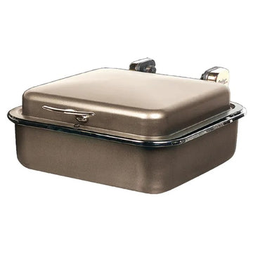 Spring USA 2384 Seasons Stainless Steel Induction Chafer, 2/3 Size - Bronze