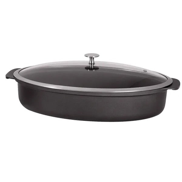Spring USA 8270-8/38 Motif Oval Roaster, 8 qt., Black - Default Title