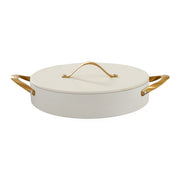 Spring USA 8756 Ambassador Cast Aluminum Casserole Pan, 4 qt. - Gold Ivory