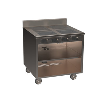 Spring USA BOH Mobile Cart, 36" Wide, Silver - 7.2kW