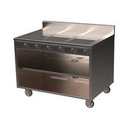 Spring USA BOH Mobile Cart, 48" Wide, Silver - 10.8kW