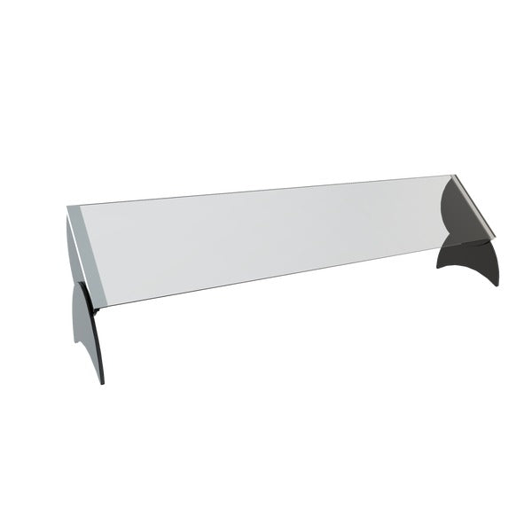 Spring USA Acrylic Sneeze Guard, 60" Wide, Clear - Black