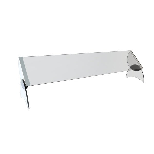 Spring USA Acrylic Sneeze Guard, 60" Wide, Clear - Clear