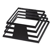 Spring USA XC1124 Xcessories Stainless Steel Display Riser, 8" x 8" - Black