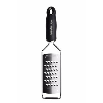 Microplane Stainless Steel Coarse Grater, 12" Long, Silver - 2 5/8" / Extra Coarse