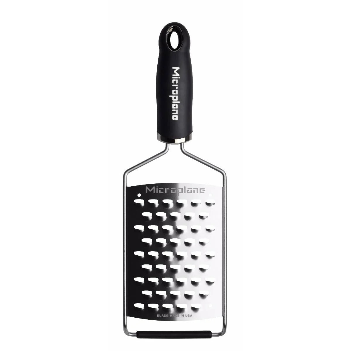 Microplane Stainless Steel Coarse Grater, 12" Long, Silver - 4" / Extra Coarse