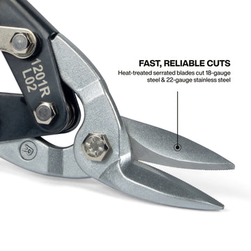 Klein Tools Steel Snip, 3 3/4" x 10 1/16" - Gray Green