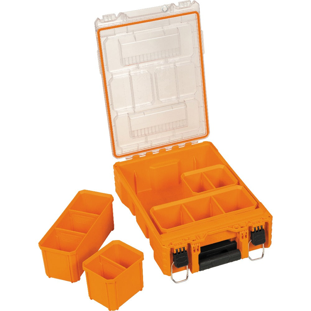 Klein Tools 54808MB Plastic Tool Box, 15 1/2" x 10 15/16", Orange - Default Title