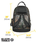 Klein Tools 55421BP-14 Nylon Backpack, 7 1/4" x 14 1/2" - Default Title