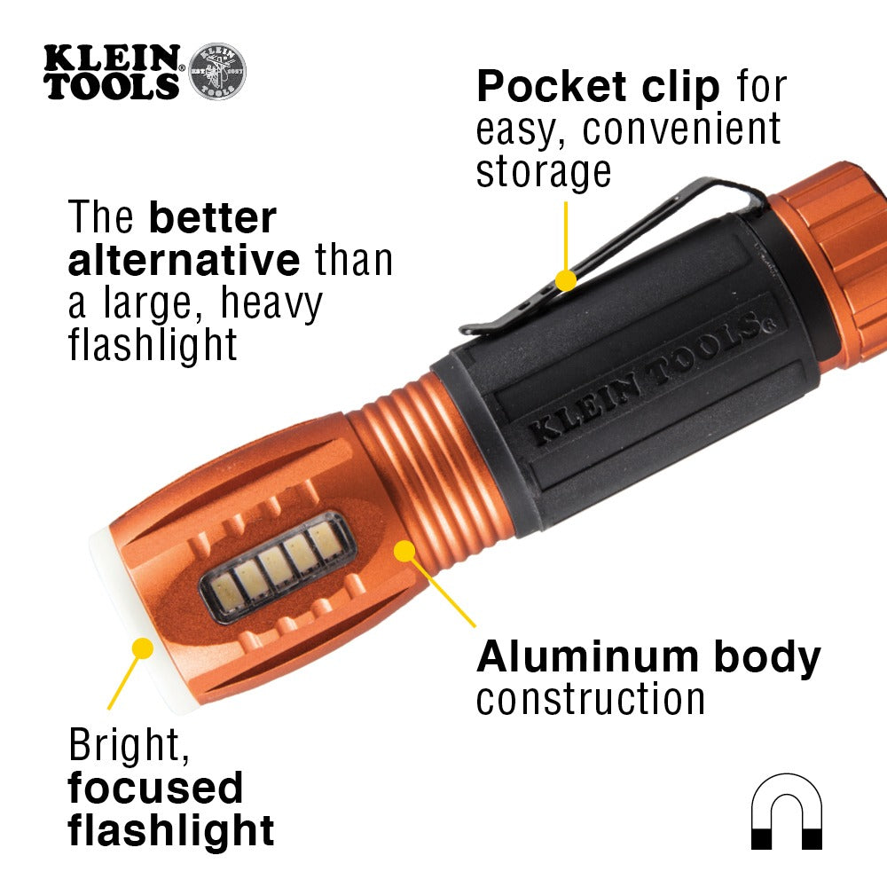 Klein Tools 56028 Aluminum Flashlight, 1 5/16" x 4 13/16" - Default Title