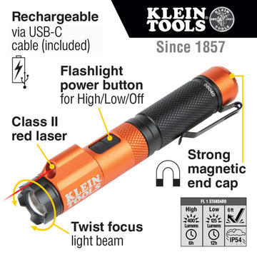 Klein Tools 56040 Aluminum Flashlight, 15/16" x 5 15/16" - Default Title