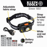 Klein Tools 56414 Plastic Headlamp, 1 11/16" x 2 15/16", Black - Default Title