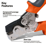 Klein Tools 86528 Snap Lock Punch, 3 1/2" x 8 7/16" - Default Title