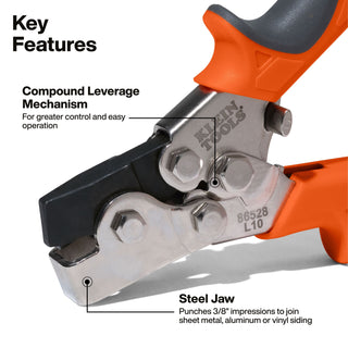 Klein Tools 86528 Snap Lock Punch, 3 1/2" x 8 7/16" - Default Title