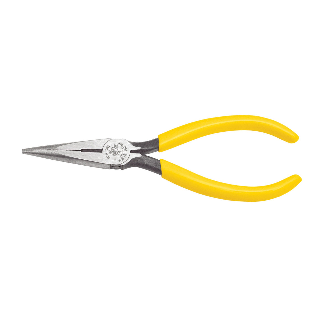 Klein Tools D203 Steel Cutting Pliers, Yellow - 6 11/16"