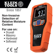Klein Tools ET140 ABS Plastic Moisture Meter, 2 1/2" x 6" - Default Title