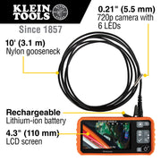Klein Tools ET17 Utility Borescope, 1 1/2" x 3 3/16" - Default Title