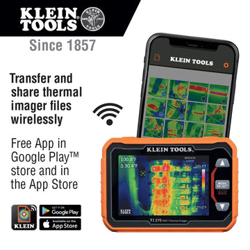 Klein Tools TI270 Thermal Imager, 1 1/16" x 3 1/8", Orange - Default Title