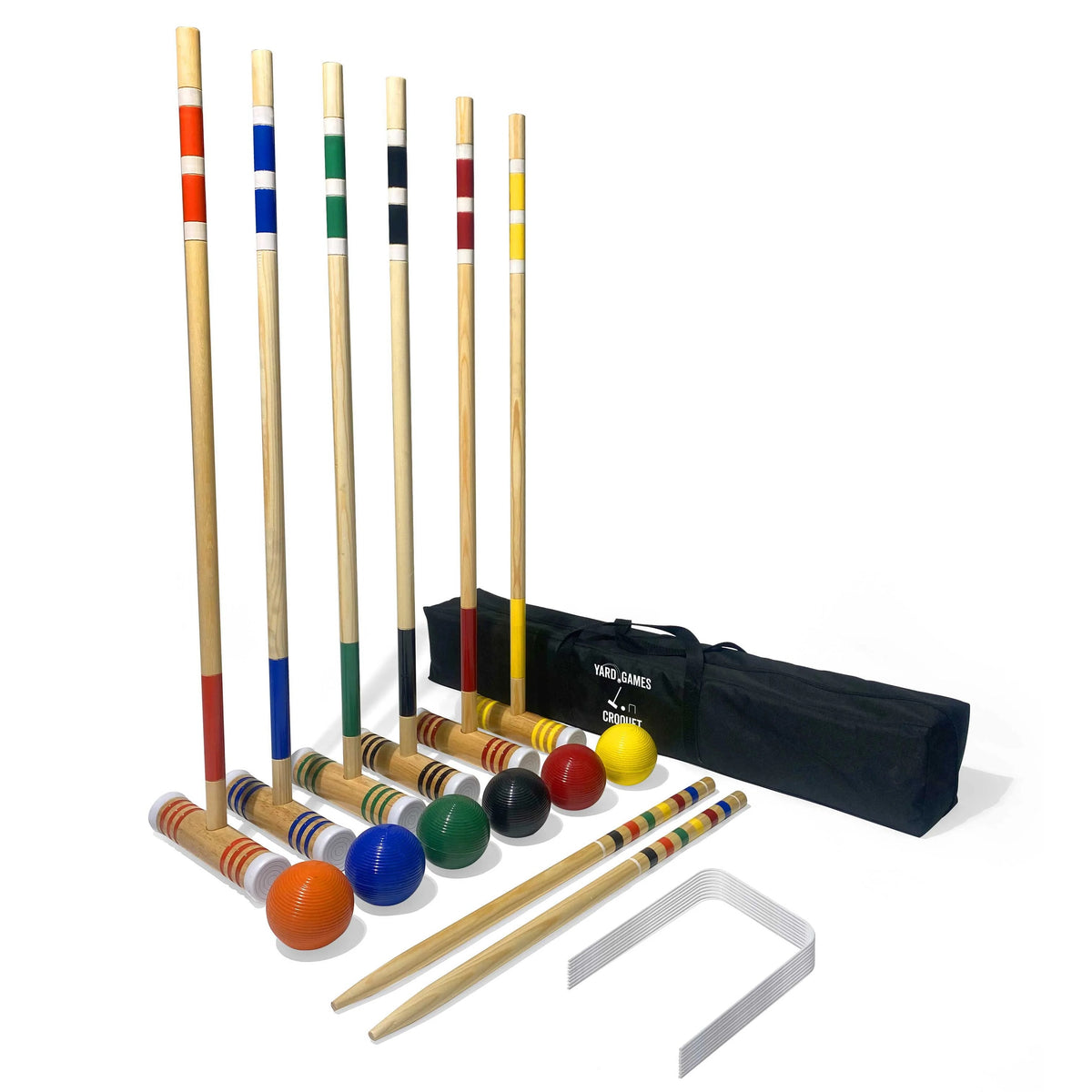 Yard Games CROQUET-001 Wood Game Set, Multicolor - Default Title