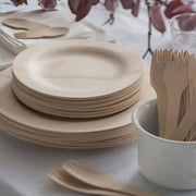 Bambu Bamboo Plate, Beige, 25/Pack - photo 6