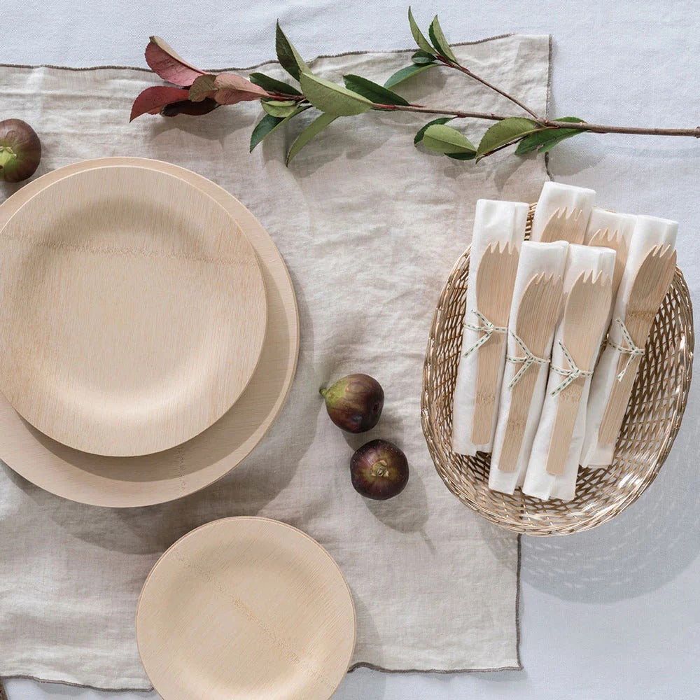 Bambu Bamboo Plate, Beige, 25/Pack - photo 8