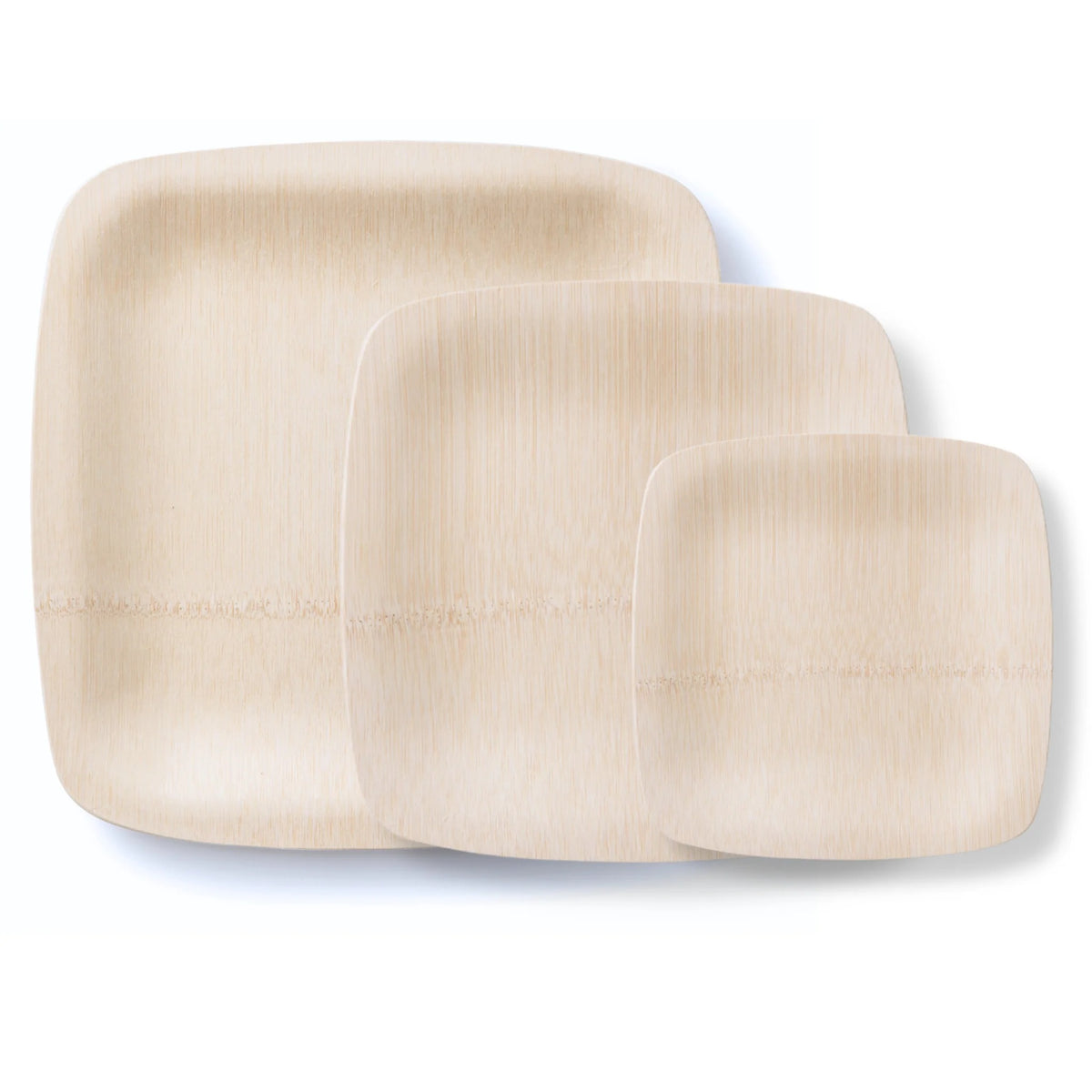 Bambu Bamboo Plate, Beige, 25/Pack - photo 2