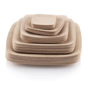 Bambu Bamboo Plate, Beige, 25/Pack - photo 4