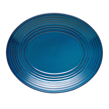 Libbey Canyonlands Terra Cotta Platter, 10 1/8" x 12 1/8" - Blue