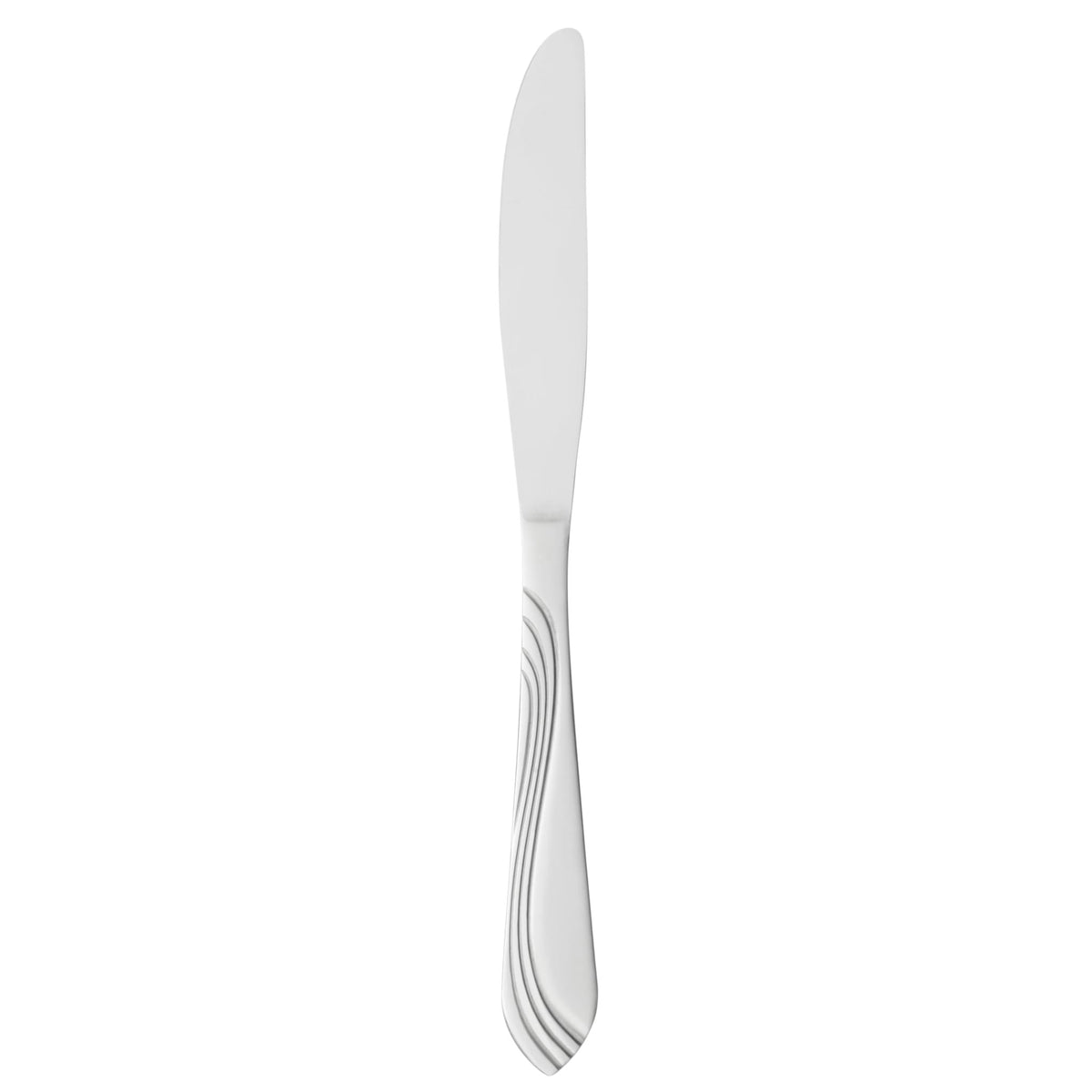Libbey 148 5262 Brandware Riva Stainless Steel Dinner Knife, 8 5/8" Long, Silver - Default Title