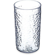 Carlisle Pebble Optic Plastic Tumbler, 3" Diameter, Clear, 6/Pack - 16.7 oz.