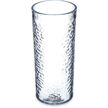 Carlisle Pebble Optic Plastic Tumbler, 3" Diameter, Clear, 6/Pack - 20 oz.