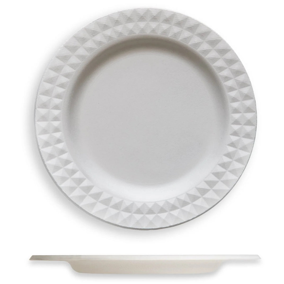Jungle JP621418 Decor Plate, 7" Diameter, White, 100/Sample - Default Title