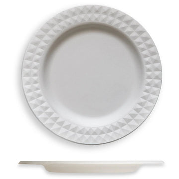 Jungle JP621418 Decor Plate, 7" Diameter, White, 100/Sample - Default Title