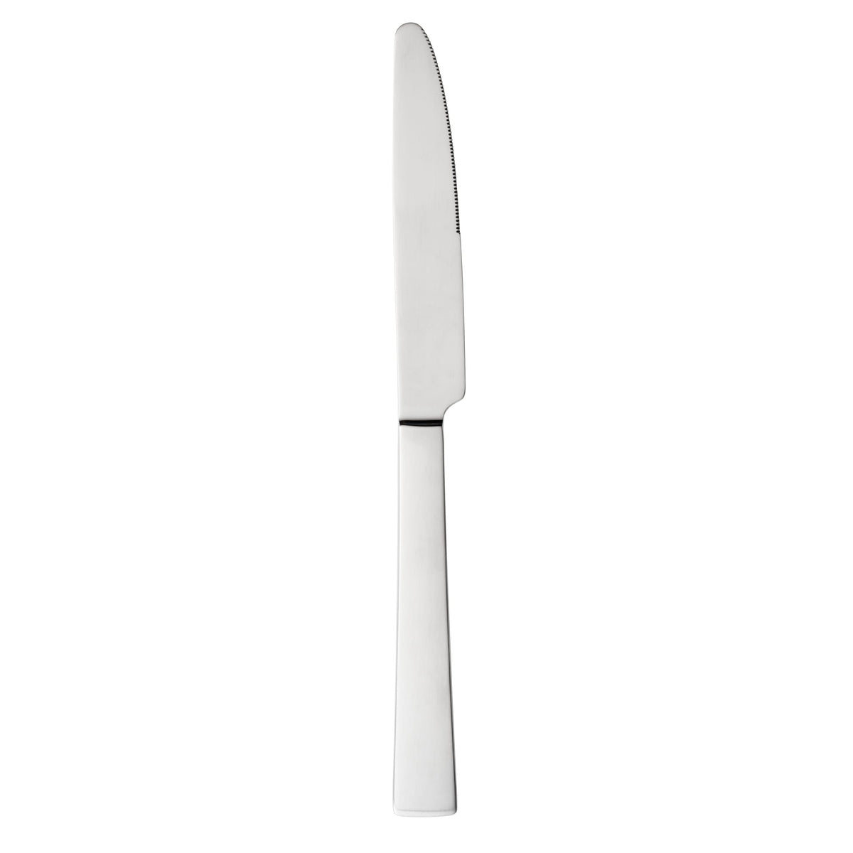 Libbey 649 5921 Santorini Satin II Stainless Steel Dinner Knife, 9 1/2" Long, Silver - Default Title
