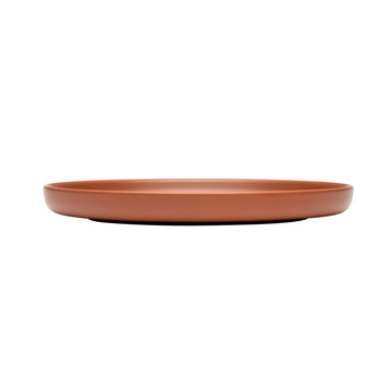 Libbey Driftstone Porcelain Plate, 9" Diameter - Clay