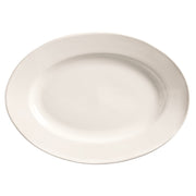 Libbey 740-901 Porcelana Cream Porcelain Platter - 11 1/2"