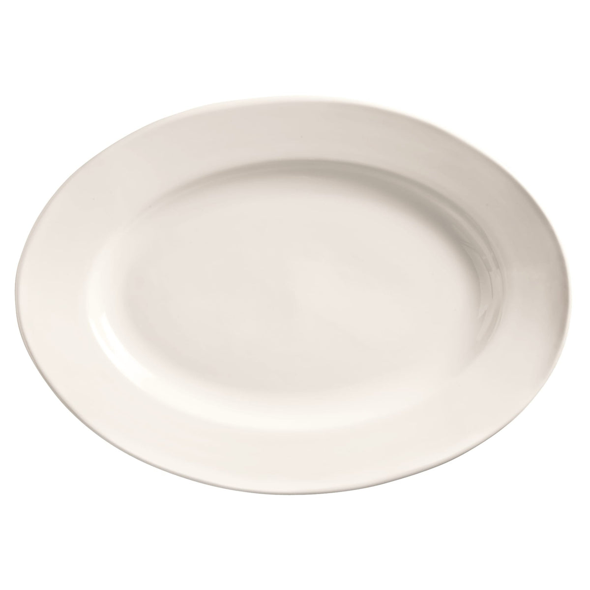 Libbey 740-901 Porcelana Cream Porcelain Platter - 11 1/2"