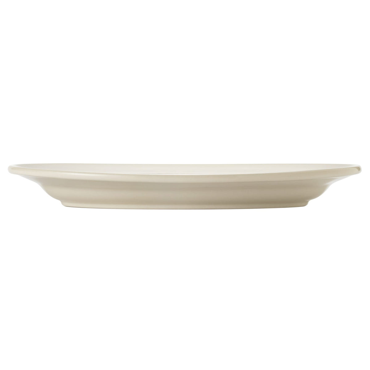 Libbey 740-901 Porcelana Cream Porcelain Plate - 11 1/2"