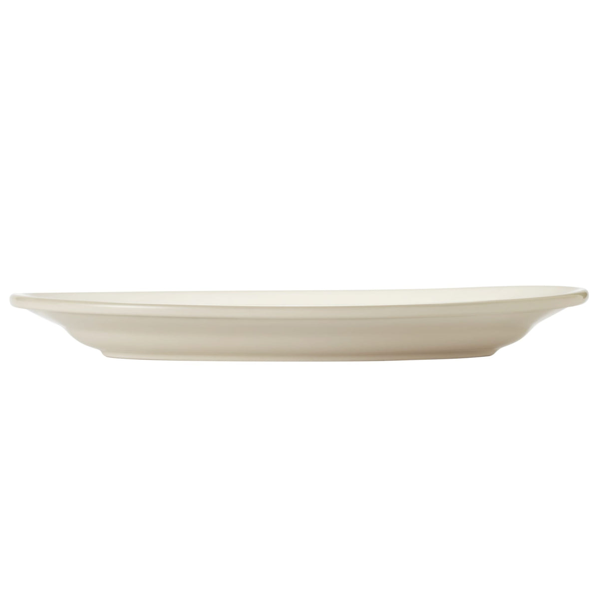 Libbey 740-901 Porcelana Cream Porcelain Platter - 12 1/4"