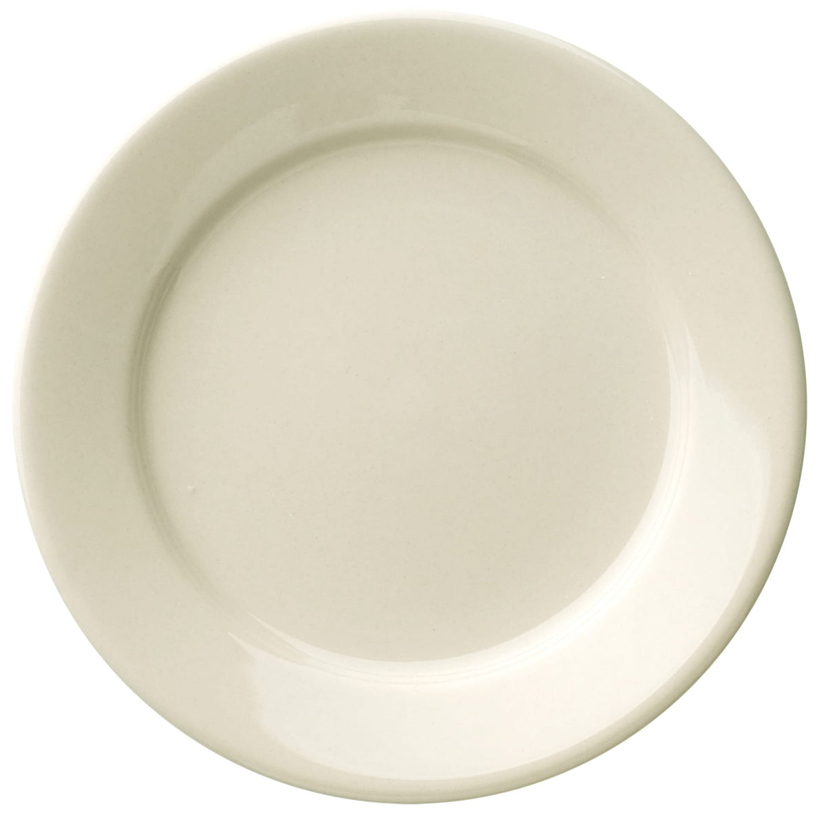 Libbey 740-901 Porcelana Cream Porcelain Plate - 6 1/4"