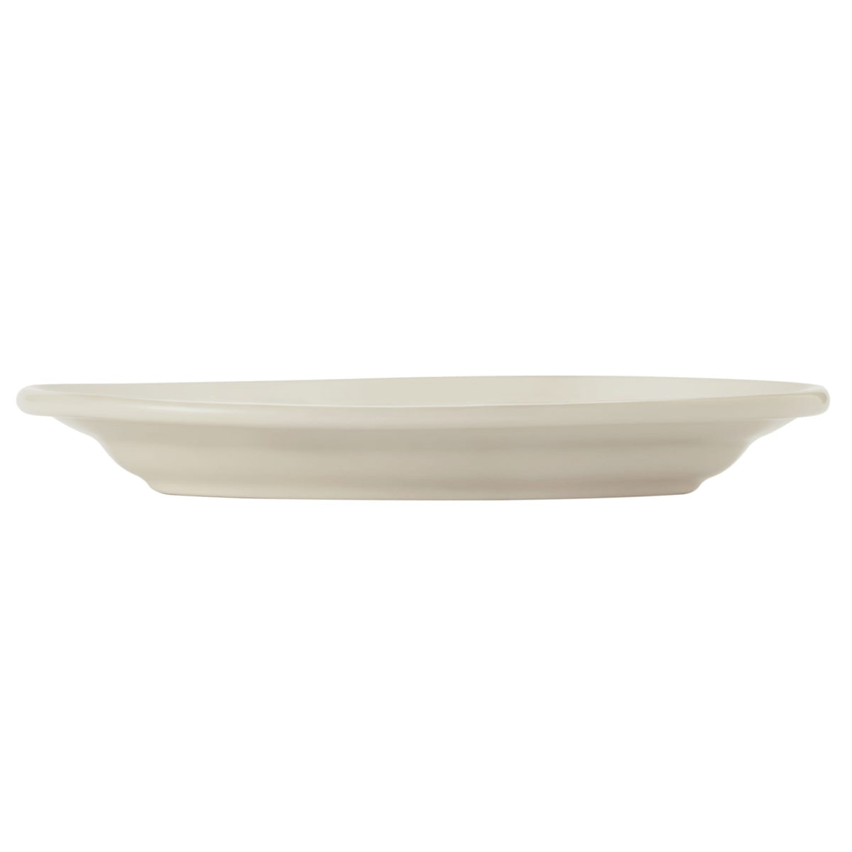 Libbey 740-901 Porcelana Cream Porcelain Platter - 9 1/2"