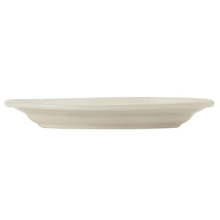 Libbey 740-901 Porcelana Cream Porcelain Platter - 9 1/2"