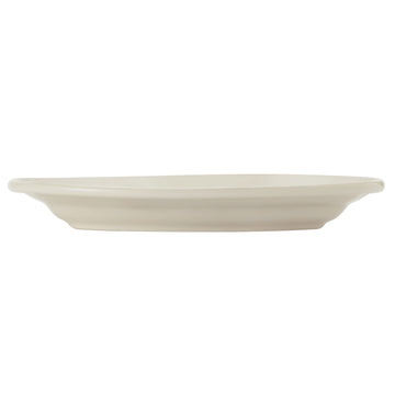 Libbey 740-901 Porcelana Cream Porcelain Platter - 9 1/2"